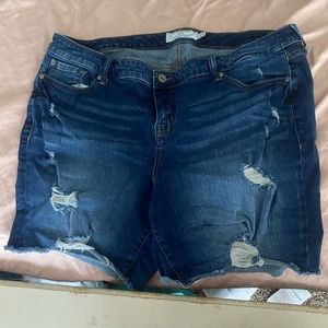 Torrid Distressed Denim shorts